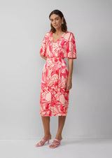 s.Oliver juhlamekko - punainen - kuvioitu - naisten vaatteet - IHANA Store