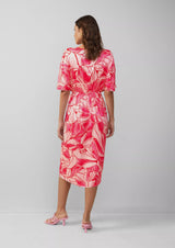 s.Oliver juhlamekko - punainen - kuvioitu - naisten vaatteet - IHANA Store