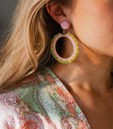 Amanda B korvakorut - roosa - naisten korut - IHANA Store - naisten pukeutuminen