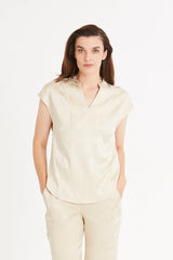 Rue de Femme Bexley paita - beige - naisten vaatteet - hihaton paita - IHANA Store