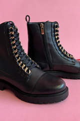 Copenhagen Shoes Rock maiharit- musta-kulta - Nahkakengät - Naisten kengät - IHANA Store - lifestylemyymälä