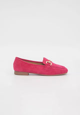 Duffy loaferit - fuksia - koristeketju - kangaskengät - naisten kengät - IHANA Store - lifestylemyymälä - verkkokauppa