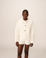 Grace&Mila Polette takki - luonnonvalkoinen- naisten vaatteet - jakku - farkkutakki - IHANA Store - muoti - lifestyle