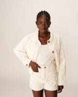 Grace&Mila Polette takki - luonnonvalkoinen- naisten vaatteet - jakku - farkkutakki - IHANA Store - muoti - lifestyle