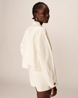 Grace&Mila Polette takki - luonnonvalkoinen- naisten vaatteet - jakku - farkkutakki - IHANA Store - muoti - lifestyle