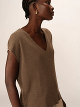 Grace & Mila Pacino toppi - ruskea kimalle - naisten muoti - yläosat - lifestylemyymälä - IHANA Store