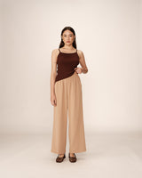 Grace_Mila Picasso housut - kamelinruskea - naisten muoti - pukeutuminen - lifestyle - IHANA Store