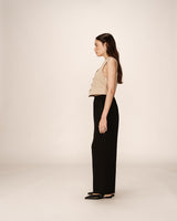 Grace&Mila Picasso housut - musta - leveälahkeiset housut - naisten vaatteet - alaosat - IHANA Store - muoti - lifestyle