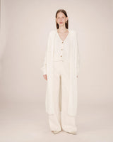 Grace & Mila Santiago neuletakki - luonnonvalkoinen - pitkät neuletakit - naisten muoti - lifestyle - IHANA Store