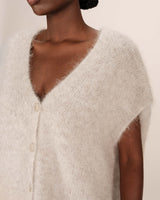 Grace & Mila Savant neuletakki - greige - neuletakit - lyhythihaiset neuletakit - neuleliivit - alpakkasekoite - naisten muoti - lifestyle- IHANA Store