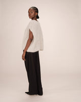 Grace & Mila Savant neuletakki - greige - neuletakit - lyhythihaiset neuletakit - neuleliivit - alpakkasekoite - naisten muoti - lifestyle- IHANA Store