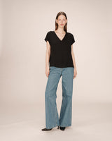 Grace & Mila Season t-paita - musta - naisten lyhythihaiset puserot - naisten muoti - pukeutuminen - lifestyle - IHANA Store