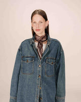 Grace_Mila Septembre neliöhuivi - leokuosi - neliöhuivi - silkkihuivi - asusteet - lifestyle - IHANA Store