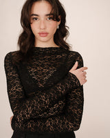 Grace & Mila Shady pusero - musta - pitsipaidat - naisten muoti - vaatteet - pukeutuminen - lifestyle - IHANA Store - verkkokauppa