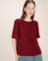 Grace & Mila Shine t-paita - viininpunainen - naisten lyhythihaiset puserot - paidat ja topit - naisten muoti - pukeutuminen - lifestylemyymälä - IHANA Store