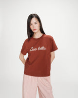Grace & MIia Vanders t-paita - terracotta - t-paidat - naisten vaatteet - muoti - lifestyle - IHANA Store - kotimainen verkkokauppa