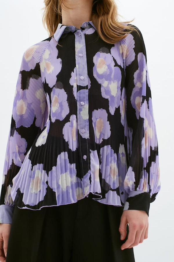 InWear Hendra pusero - lila - kuvioitu - juhlapaita - naisten vaatteet - IHANA Store - lifestylemyymälä 