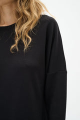 InWear Annie collegemekko - musta - trikoomekot - naisten mekot - muoti -lifestyle - IHANA Store