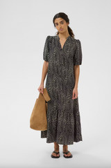 InWear Liberty mekko - musta valko kuvioitu - mekot - naisten muoti - pukeutuminen - lifestyle - IHANA Store - kotimainen verkkokauppa