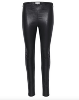 InWear Luella nahkahousut - musta - nahkahousut - kapealahkeiset housut -naisten muoti - lifestylemyymälä - IHANA Store