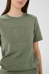 InWear Vincent logo t-paita - vihreä - college t-paita - muoti - naisten vaatteet - lifestyle - IHANA Store - kotimainen verkkkokauppa