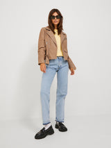 JJXX Holly nahkatakki - ruskea - Nahkatakit - Naisten vaatteet - muoti - IHANA Store - lifestylemyymälä