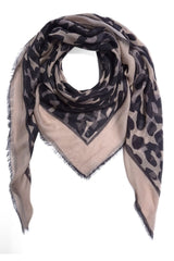 Lasessor Chelsea huivi - leokuvioitu - naisten asusteet - naisten huivit - syyshuivi - neliöhuivi - lifestyle - IHANA Store