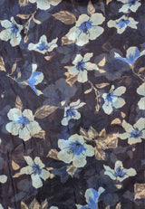 Lasessor Leila silkkituubihuivi - sininen - naisten asusteet - huivit - IHANA Store