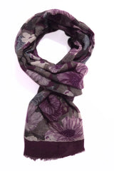 Lasessor Lennie villahuivi - luumu - naisten asusteet ja vaatteet - IHANA Store - lifestylemyymälä