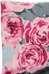 Lasessor Maire huivi - harmaa kuvioitu - naisten asusteet - huivit - kukkakuosinen huivi - IHANA Store - lifestyle