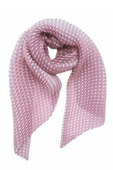 Lasessor Milka pliseehuivi - roosa - pilkullinen - naisten asusteet - muoti - lifestyle - IHANA Store - kotimainen verkkokauppa