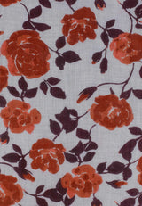 Lasessor Misty Rosette villahuivi - oranssi - kukkakuvioitu - naisten pukeutuminen - asusteet - IHANA Store - lifestylemyymälä