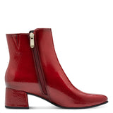 Marco Tozzi patenttiilkkurit - punainen - naisten kengät - nilkkurit - kenkämuoti - lifestylemyymälä - IHANA Store