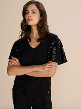 Mos Mosh Pinter Sequint t- paita - lyhythihainen - yläosat - juhlapaita - IHANA Store - lifestylemyymälä