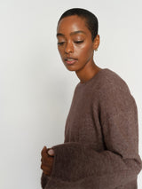 Mos Mosh Mape neule - ruskea - naisten neuleet - ylellinen neule - muoti - lifestyle - IHANA Store - kotimainen verkkokauppa