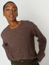 Mos Mosh Mape neule - ruskea - naisten neuleet - ylellinen neule - muoti - lifestyle - IHANA Store - kotimainen verkkokauppa