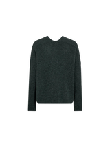 Mos Mosh Thora neule - petrooli - vihreä - v-aukkoinen neule - naisten vaatteet - muoti - villaneule - lifestylemyymälä - IHANA Store