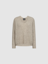 Mos Mosh Thora neule - beige - naisten vaatteet - muoti - villaneule - IHANA Store