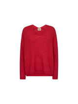 Mos Mosh Thora neule - punainen - naisten vaatteet - muoti - lifestyle - IHANA Store