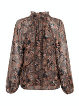 Neo Noir Cobie pusero - ruskea-kuvioitu - paidat ja puserot - naisten muoti - IHANA Store - lifestyle - verkkokauppa