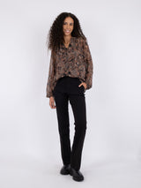 Neo Noir Cobie pusero - ruskea-kuvioitu - paidat ja puserot - naisten muoti - IHANA Store - lifestyle - verkkokauppa