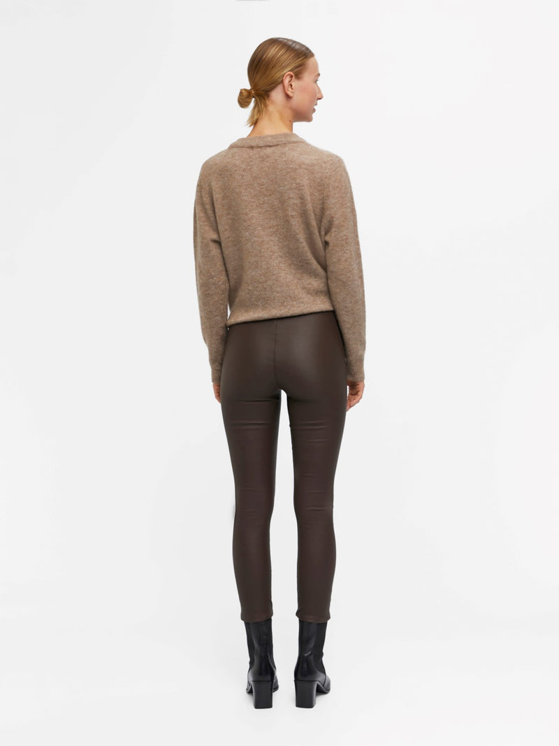 Object Belle leggings - ruskea - Coutatut housut - Alaosa - Naisten vaatteet - IHANA Store - Naisten muoti - lifestylemyymälä