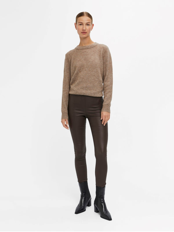 Object Belle leggings - ruskea - Coutatut housut - Alaosa - Naisten vaatteet - IHANA Store - Naisten muoti - lifestylemyymälä