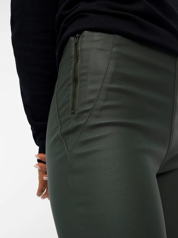 Object Belle leggingsit - vihreä - coutatut housut - alaosat - naisten vaatteet - IHANA Store - lifstylemyymälä