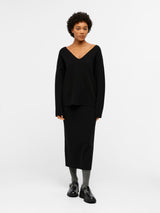 Object Reynard neulepusero - musta - naisten vaatteet - IHANA Store