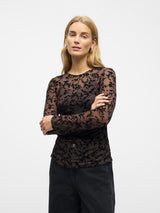 Object Adeline meshpusero - ruskea kuvioitu - paidat - naisten muoti - lifestylemyymälä - IHANA Store