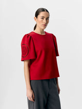 Object Dorina paita - punainen - naisten lyhythihaiset paidat - punainen paita - pukeutuminen - lifestylemyymälä - IHANA Store