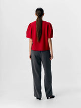 Object Dorina paita - punainen - naisten lyhythihaiset paidat - punainen paita - pukeutuminen - lifestylemyymälä - IHANA Store