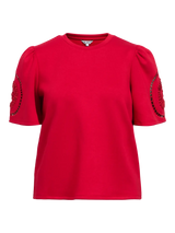 Object Dorina paita - punainen - naisten lyhythihaiset paidat - punainen paita - pukeutuminen - lifestylemyymälä - IHANA Store