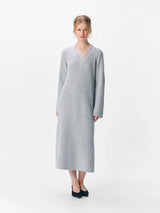 Object Elva neulemekko - vaaleanharmaa - villaton neulemekko - naisten muoti - mekot - lifestyle - IHANA Store